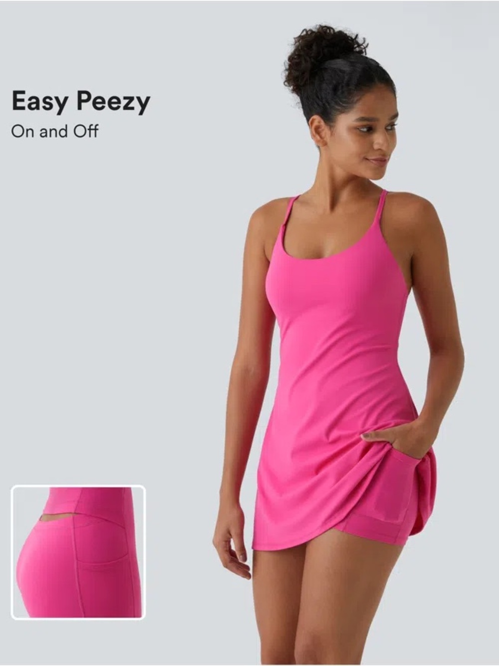HALARA SoftlyZero™ Plush Backless Active Dress-Easy Peezy Edition